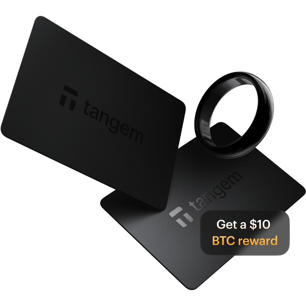 Tangem ring with cards